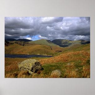 Póster Easedale Tarn Cumbria England