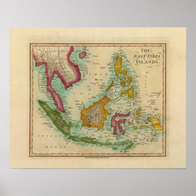Póster East India Islands 2 (Frente)