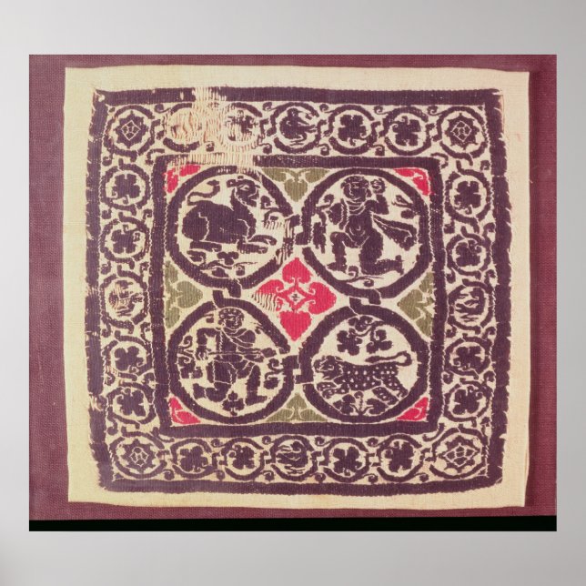 Póster East Roman Empire tapestry showing wild beast (Frente)