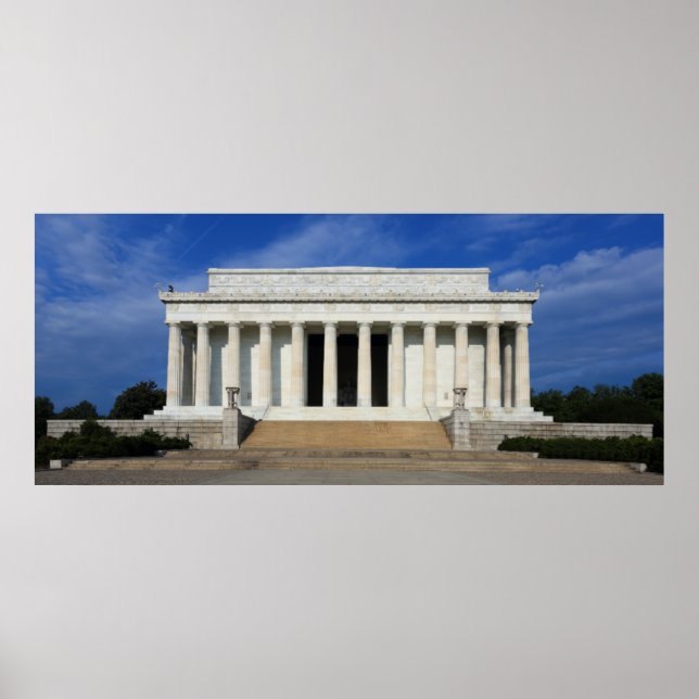 Póster East Side del Monumento a Lincoln Washington D.C. (Frente)