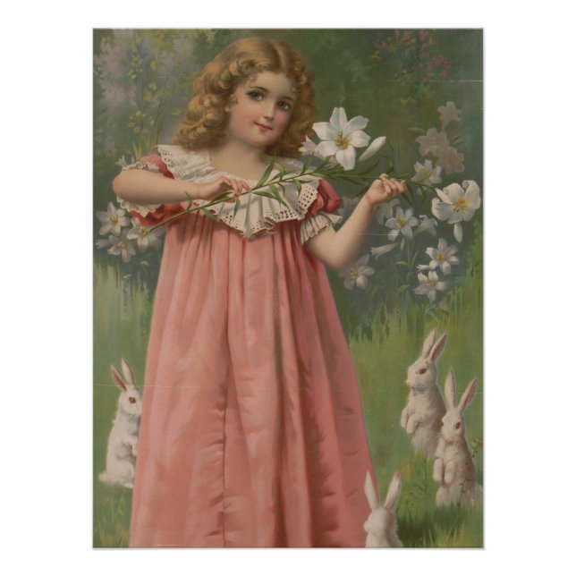 Póster Easter Beauties, Vintage Illustration, 1898 (Anverso)