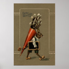 Póster Easter Bunny Flower