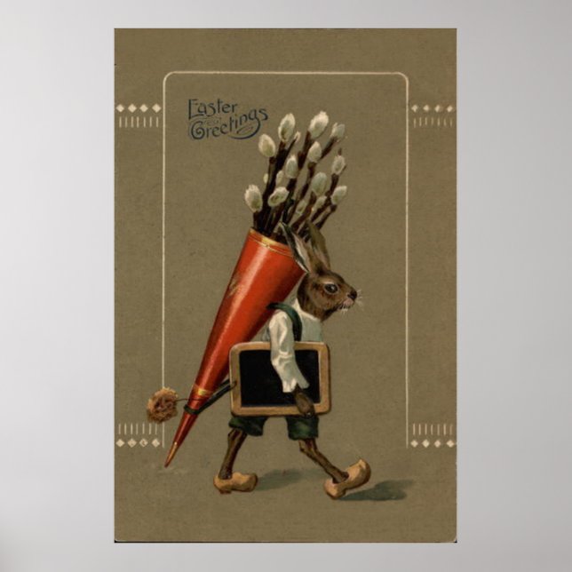 Póster Easter Bunny Flower (Frente)