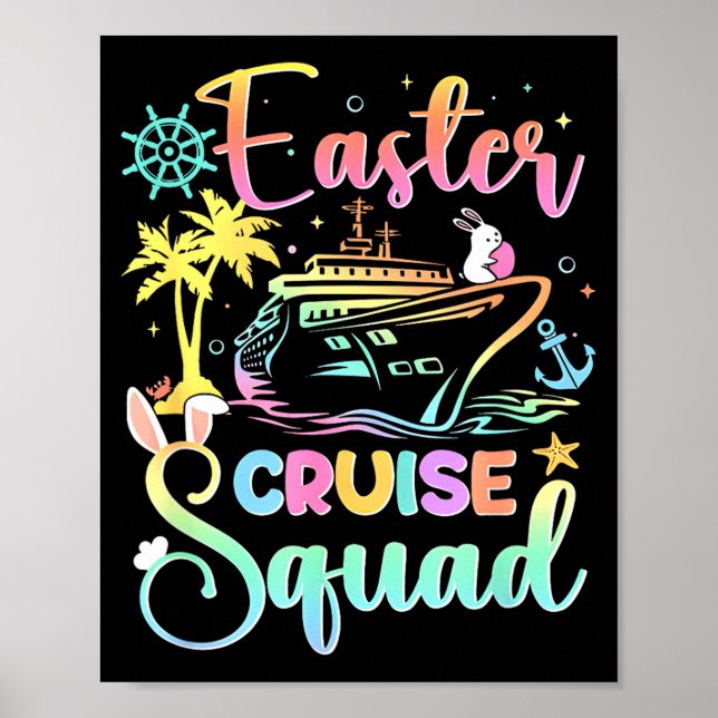 Póster Easter Cruise 2026 Squad Cruising Holiday Family G (Frente)
