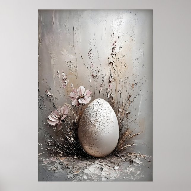 Póster Easter Egg Print, Spring Vintage Easter Egg (Frente)