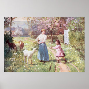 Póster Easter Eggs in the Country, 1908