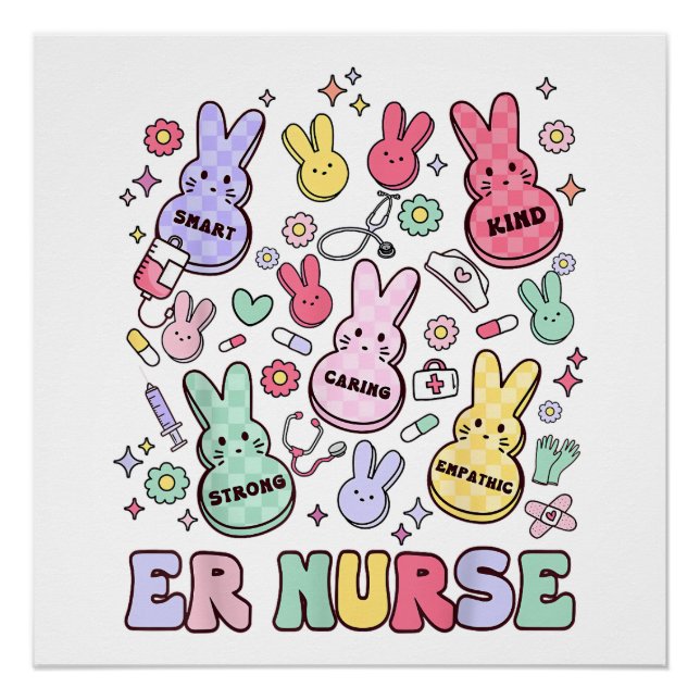 Póster Easter ER Emergency Department Nurse Practitioner  (Anverso)
