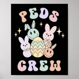Póster Easter Peds Enfermera Escuadrón de Emergencia Cony