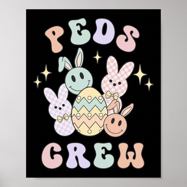 Póster Easter Peds Enfermera Escuadrón de Emergencia Cony (Frente)