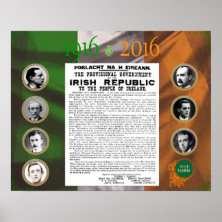 Póster Easter Rising 1916 - 2016 Poster conmemorativo