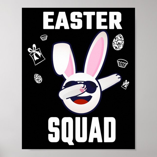 Póster Easter Squad Familiar coincidiendo con Easter Day  (Frente)