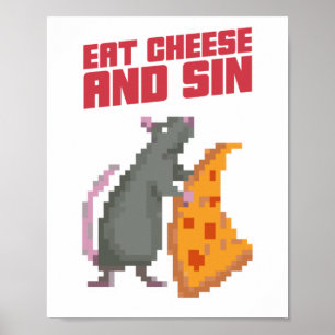 Póster Eat Cheese And Sin