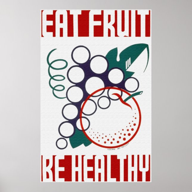Póster Eat Fruit Be Healthy Poster (Frente)