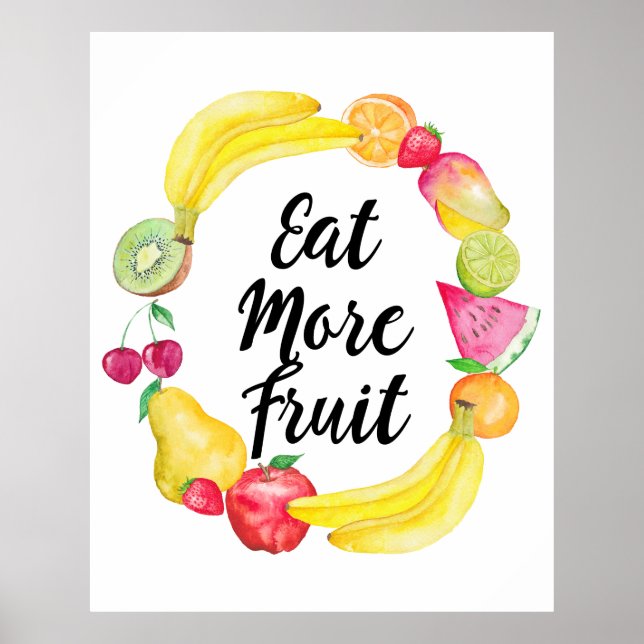 Póster Eat more fruit (Frente)