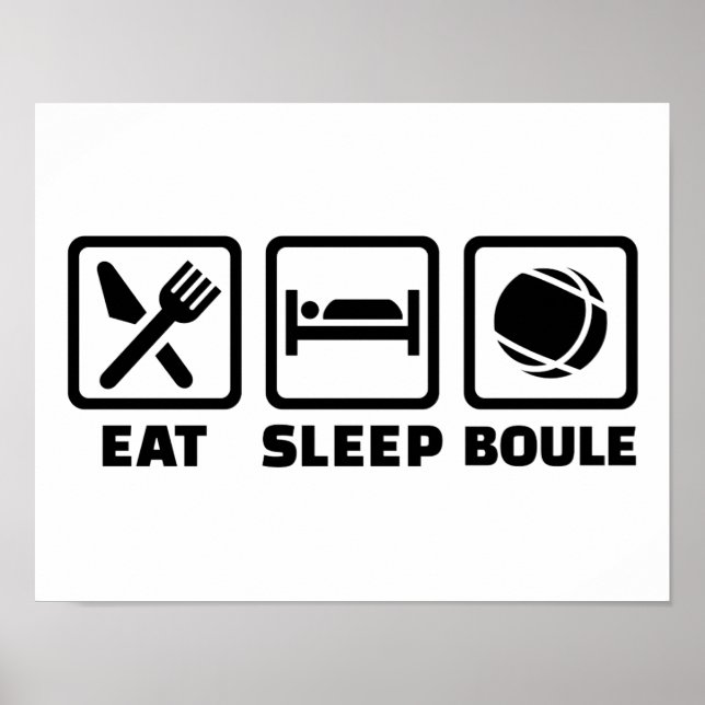 Póster Eat sleep Boule (Frente)
