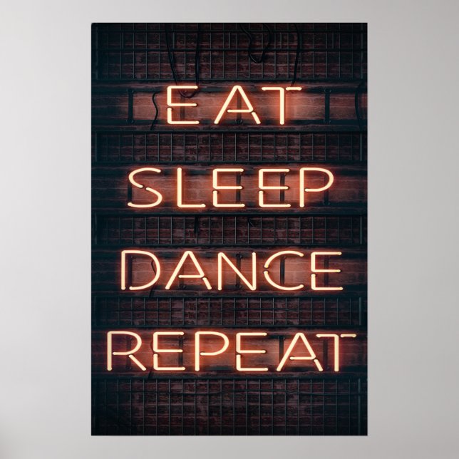 PÓSTER EAT SLEEP DANCE REPEAT! (Frente)