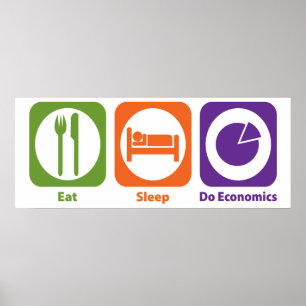 Póster Eat Sleep Do Economics