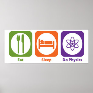 Póster Eat Sleep Do Physics