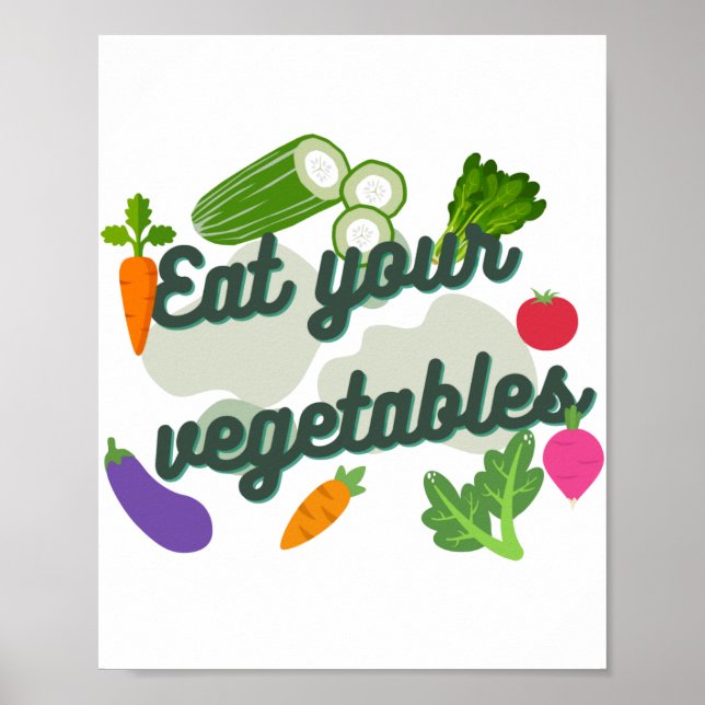 Póster Eat your vegetables Poster (Frente)