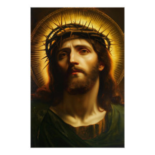 Póster Ecce Homo   Jesucristo con Corona de Espinas