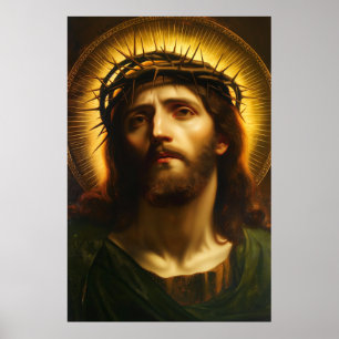 Póster Ecce Homo   Jesucristo con Corona de Espinas