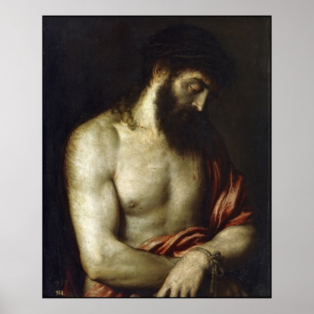 Póster Ecce Homo - Tiziano - 1547 (Frente)