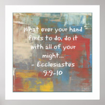 Ecclesiastes 9:9-10 Poster