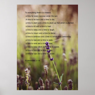 Póster Ecclesiastes Verse Poster
