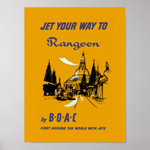 Póster Echa en chorro su manera a Rangoon