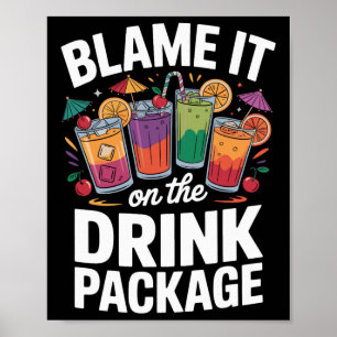 Póster Échale la culpa al paquete de bebidas 3 