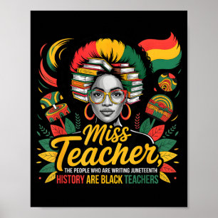 Póster Echar de menos a la profesora las únicas personas 