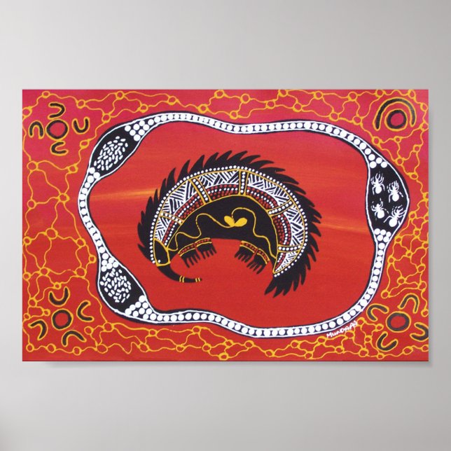 Póster Echidna Dreaming Poster by Mundara (Frente)