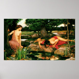 Póster Echo y Narcissus (1903) ~ Bella Artes Canvas