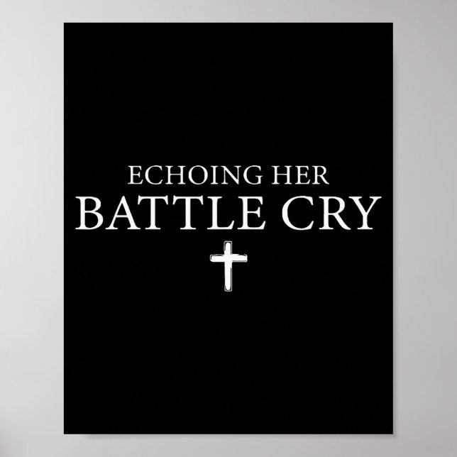 Póster Echoing Her Battle Cry  (Frente)