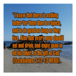 Póster Eclesiastés 3:12-13 WEBU