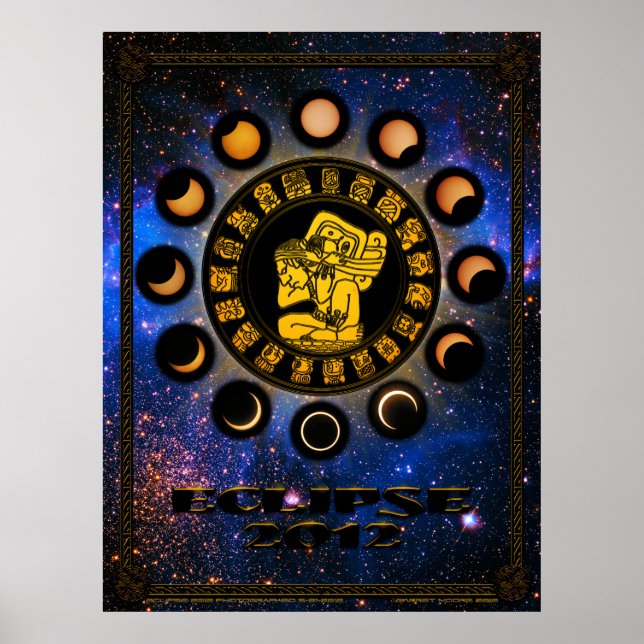 Póster Eclipse 2012 por Garret Moore (Frente)