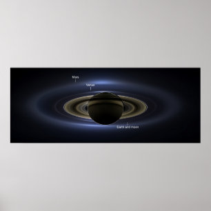 Póster Eclipse 3 de Saturn - etiquetado