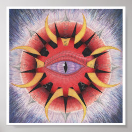 Póster Eclipse abstracto