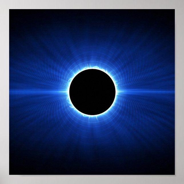 Póster Eclipse de estrella azul (Frente)