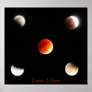 Póster Eclipse lunar