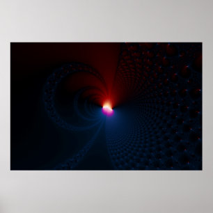 Póster Eclipse lunar - Fractal