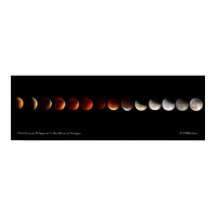Eclipse lunar total con la luna en peligro
