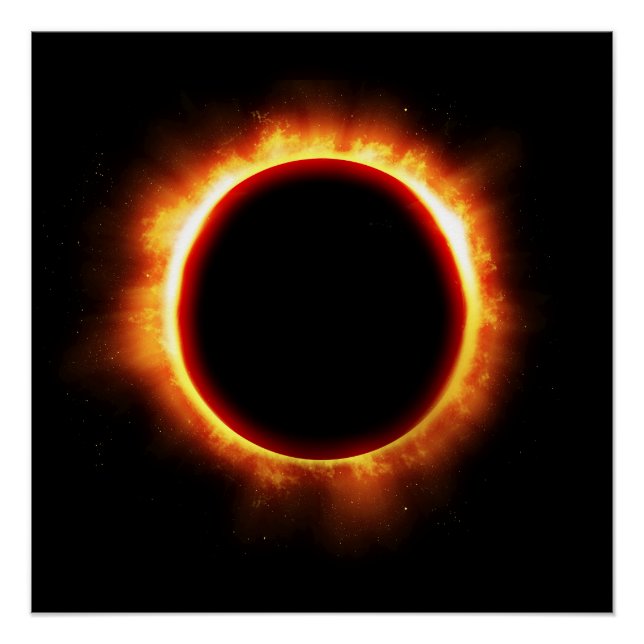Póster Eclipse solar (Anverso)