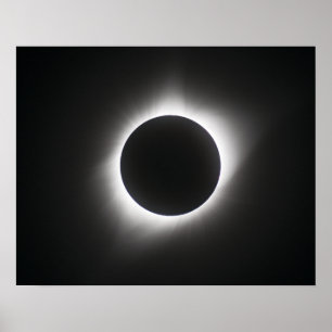 Póster Eclipse solar 2017 - Corona