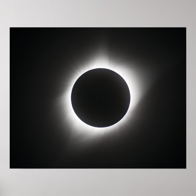 Póster Eclipse solar 2017 - Corona (Frente)