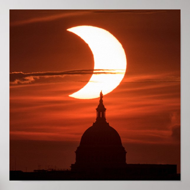 Póster Eclipse solar 2021 (Frente)