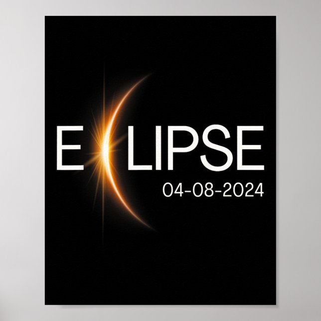 Póster Eclipse Solar 2024 (Frente)