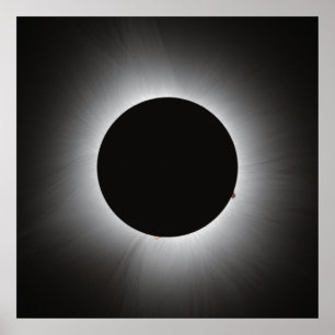 Póster Eclipse solar 2024 - Corona