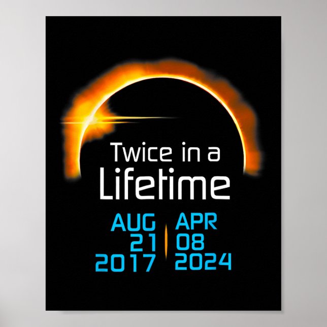 Póster Eclipse Solar 2024 Niño Pequeño Eclipse Solar (Frente)