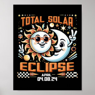 Póster Eclipse solar 2024 S